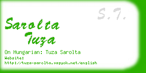 sarolta tuza business card